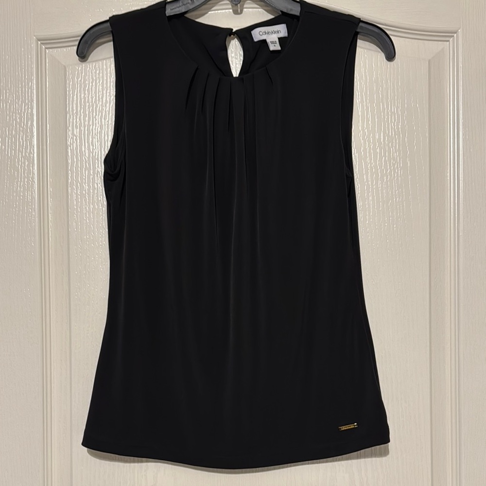 Calvin Klein Women's Black Sleeveless Top